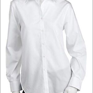 Jones NY wrinkle free white button down shirt